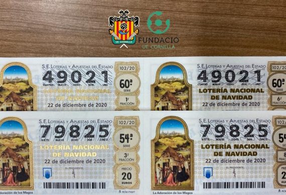 LOTERÍA DE NAVIDAD UE CORNELLÀ Y FUNDACIÓ UEC