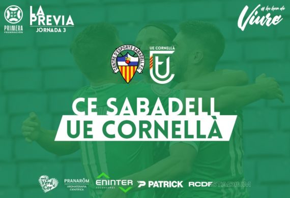 CE SABADELL – UE CORNELLÀ (JORNADA 3)