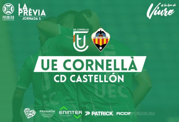 UE CORNELLÀ – CD CASTELLÓN (JORNADA 5)