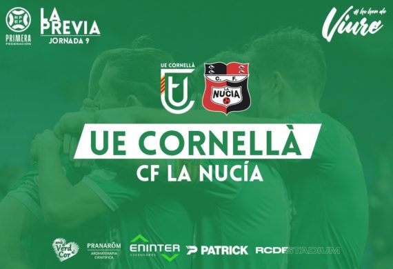 UE CORNELLÀ – CF LA NUCÍA (JORNADA 9)