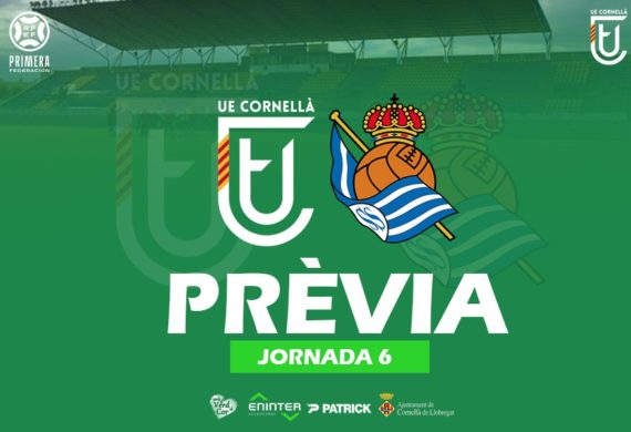 UE CORNELLÀ – REAL SOCIEDAD B (PRÈVIA J6)