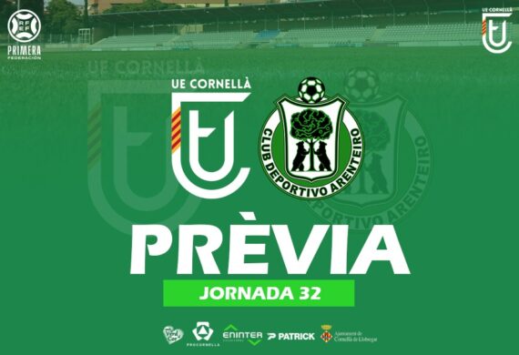 UE CORNELLÀ – CD ARENTEIRO (PRÈVIA J32)