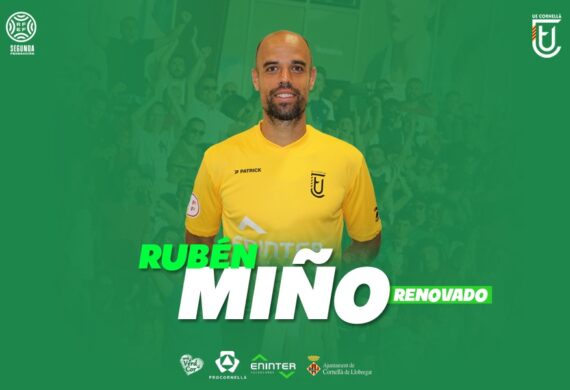 RUBÉN MIÑO RENUEVA CON LA UE CORNELLÀ
